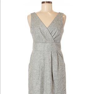 Ann Taylor LOFT Linen Metallic Shift Dress Sz. 10
